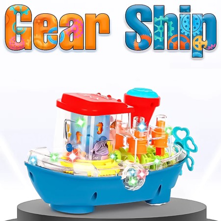 Ship gear (music, light, movement) Transparent Gear Land ship YJ388-67